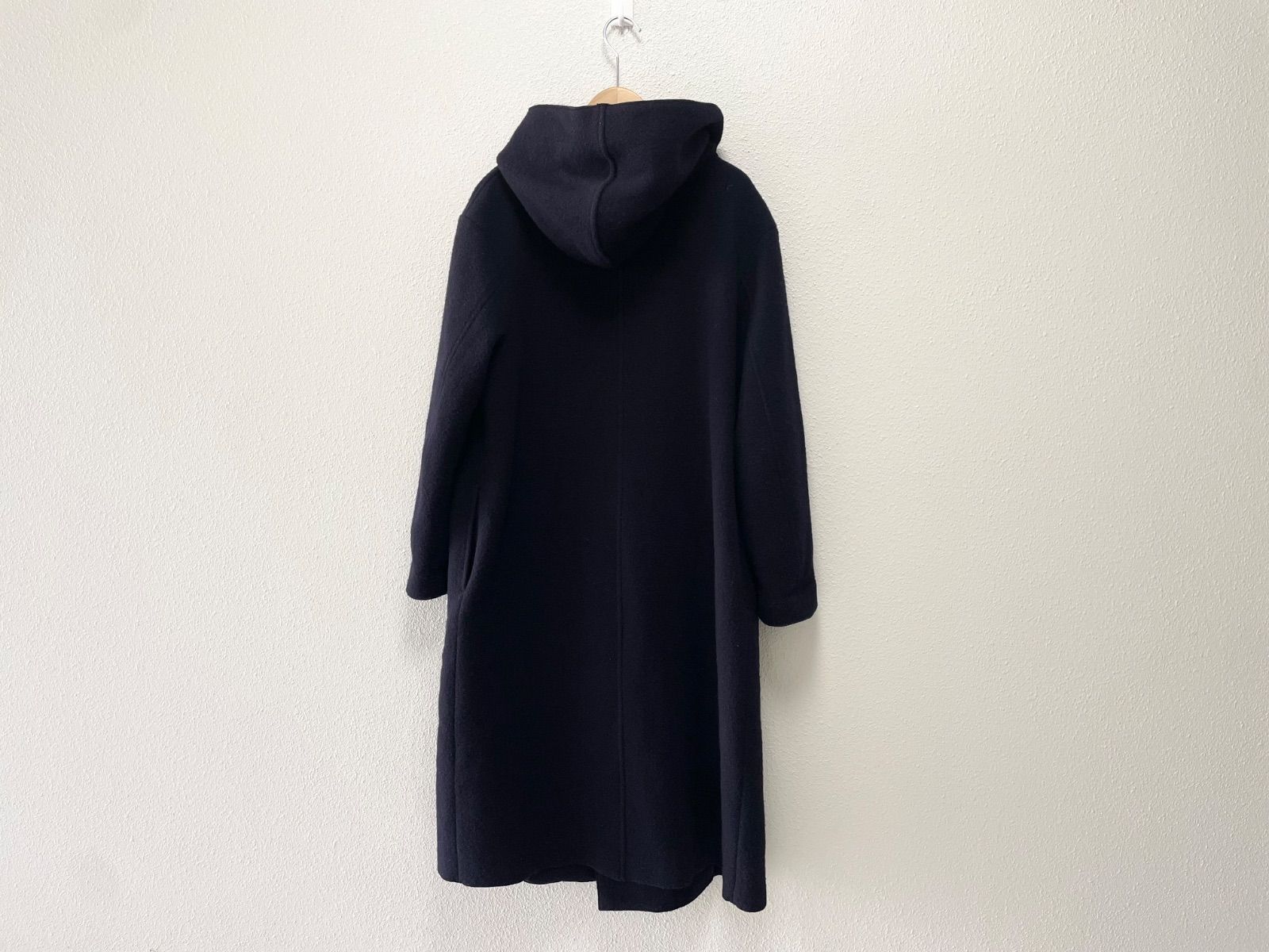 美品】オールドマンズテーラー ウールフェルトニットロングフーディ