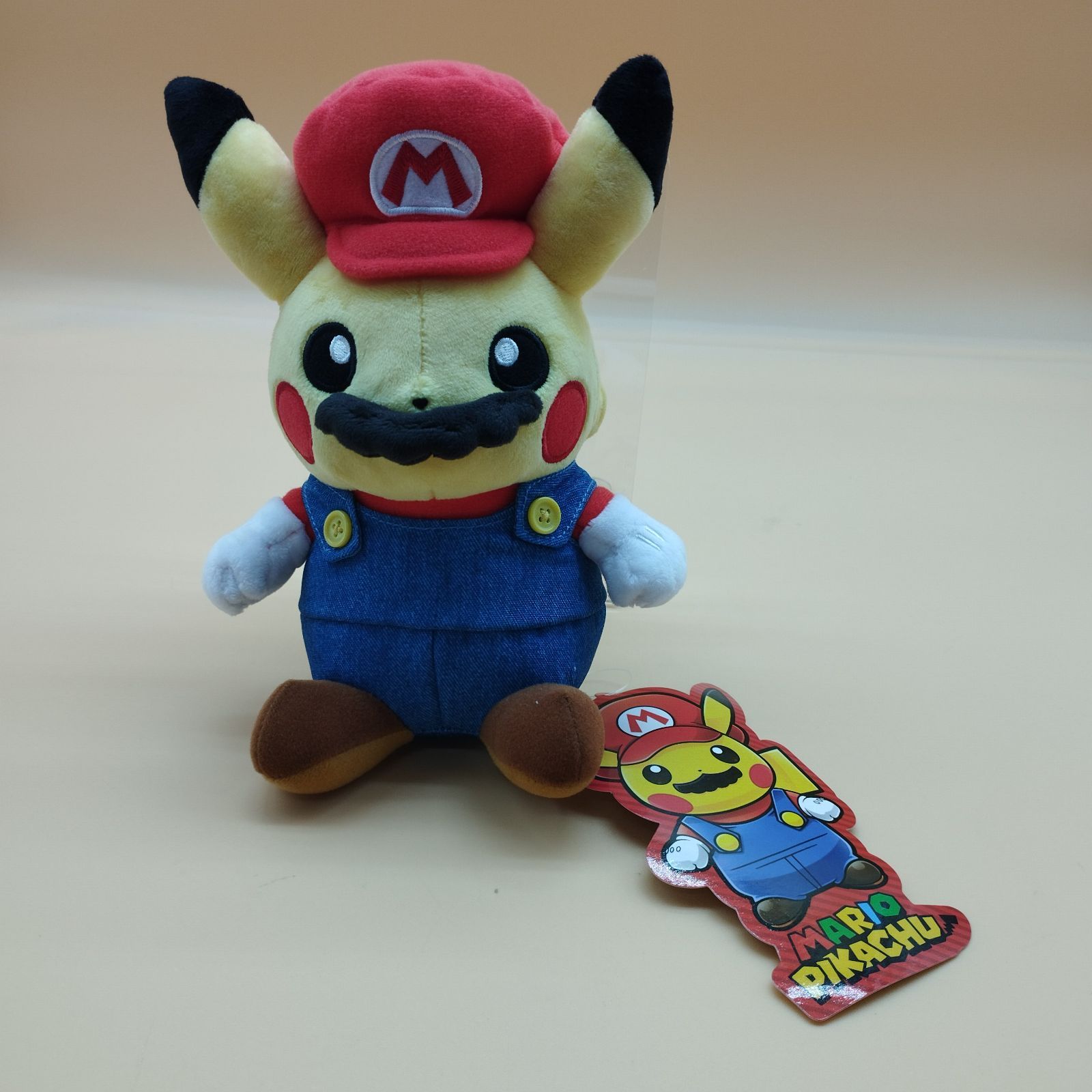 マリオピカチュウ ぬいぐるみ ポケモンセンター タグ無し マリオピカチュウ 「ポケットモンスター」 ポケモンセンター限定