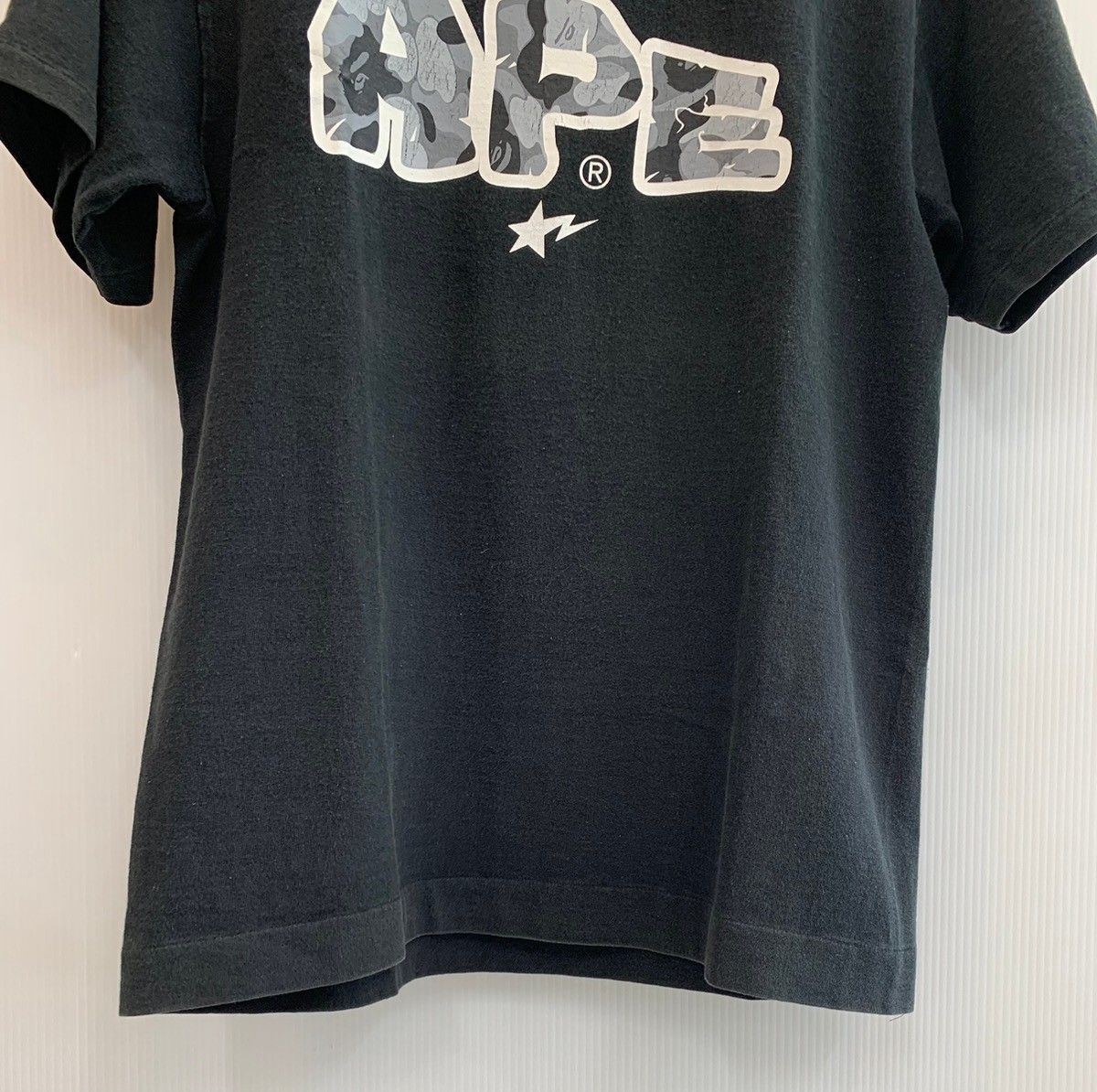 初期タグ　A BATHING APE エイプ Tシャツ　エイプ　スター　M アベイシングエイプ A BATHING APE BAPE STAR 迷彩 90s 初期 Tシャツ