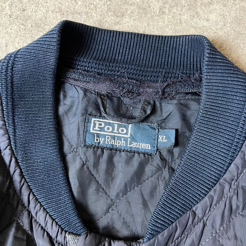 ポロラルフローレン ウールジャケット ブルゾン　キルティング　90s 90s POLO RALPH LAUREN CWU-9P タイプ 中綿 ナイロン