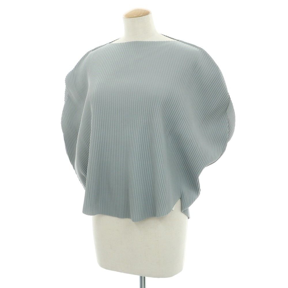 【美品】me ISSEY MIYAKE ミーイッセイミヤケ プリーツ 半袖 イッセイ ミヤケ プリーツプリーズ半袖シャツ総柄