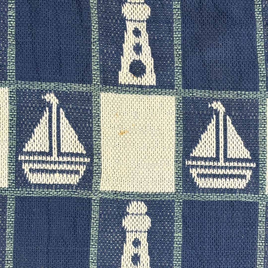 vintageラグ カーペット ヨット ライトハウス チェック 1845 vintageラグ カーペット ヨット ライトハウス チェック 1845 - メルカリ
