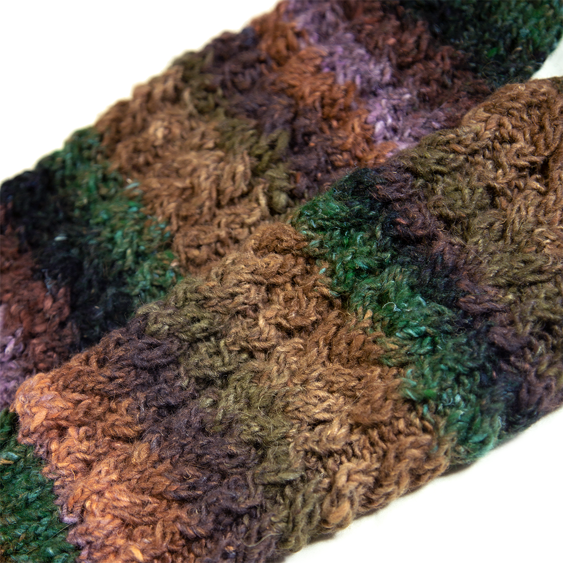１点もの・手編みのオールウォーマー（森林）-1