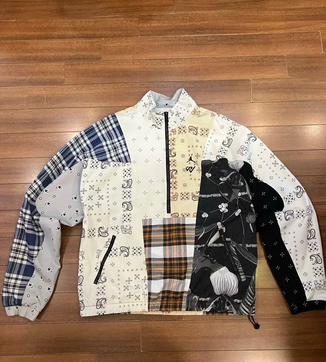 ナイキ ジョーダン ウェスト ブリュ Why Not? パッチワーク アノラック XXL