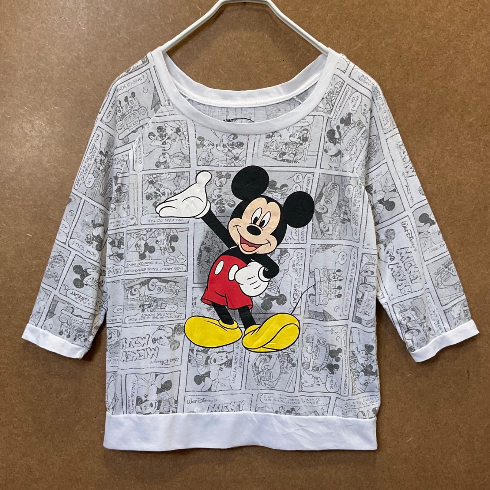 US古着 ミッキーマウス ディズニーDisney コミックイラスト 総柄 US古着 ミッキーマウス ディズニーDisney コミックイラスト 総柄