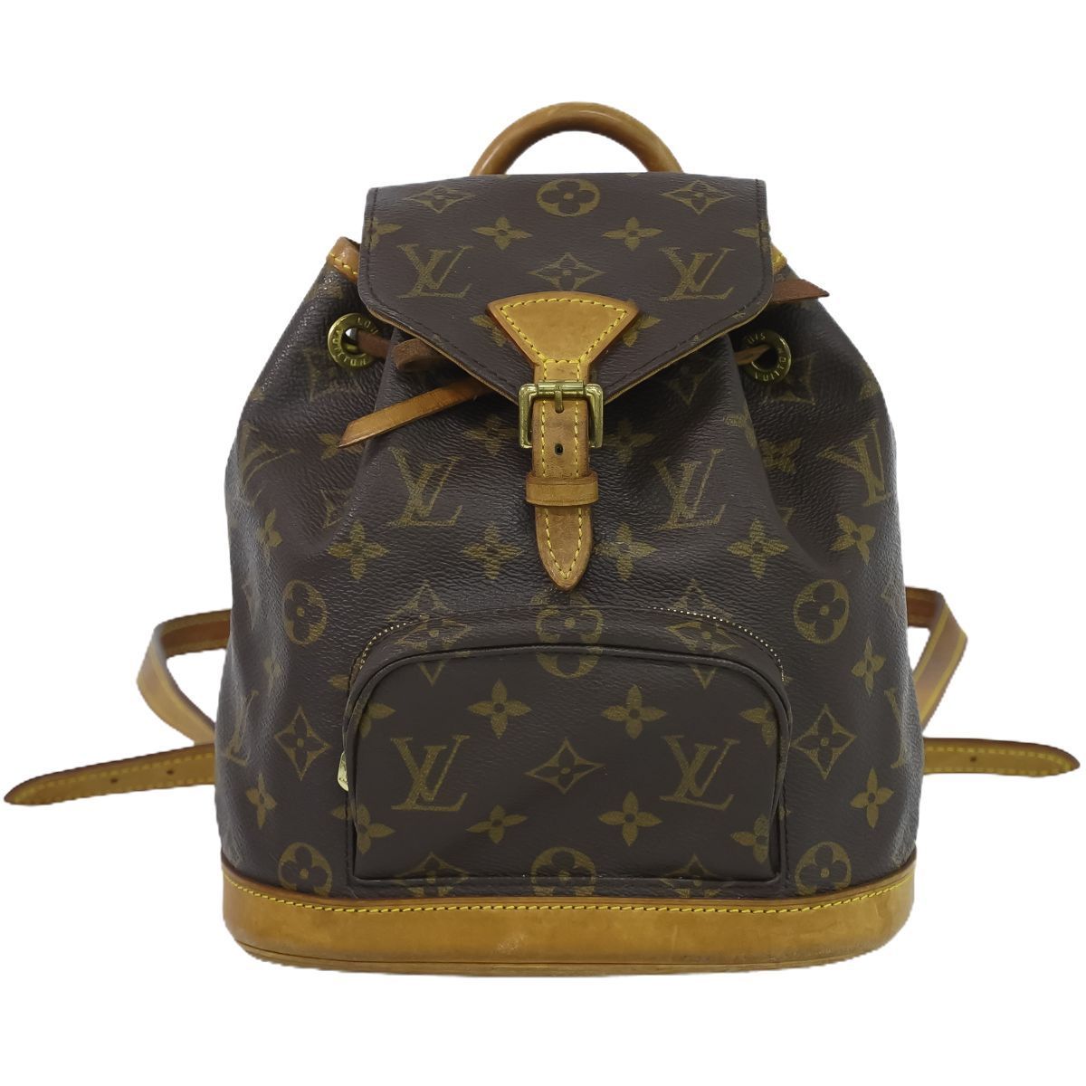 バッグ本物 ルイヴィトン LOUIS VUITTON LV ミニ モンスリ モノグラム リュックサック バックパック ブラウン M51137 Mini Montsouris ビトン バッグ