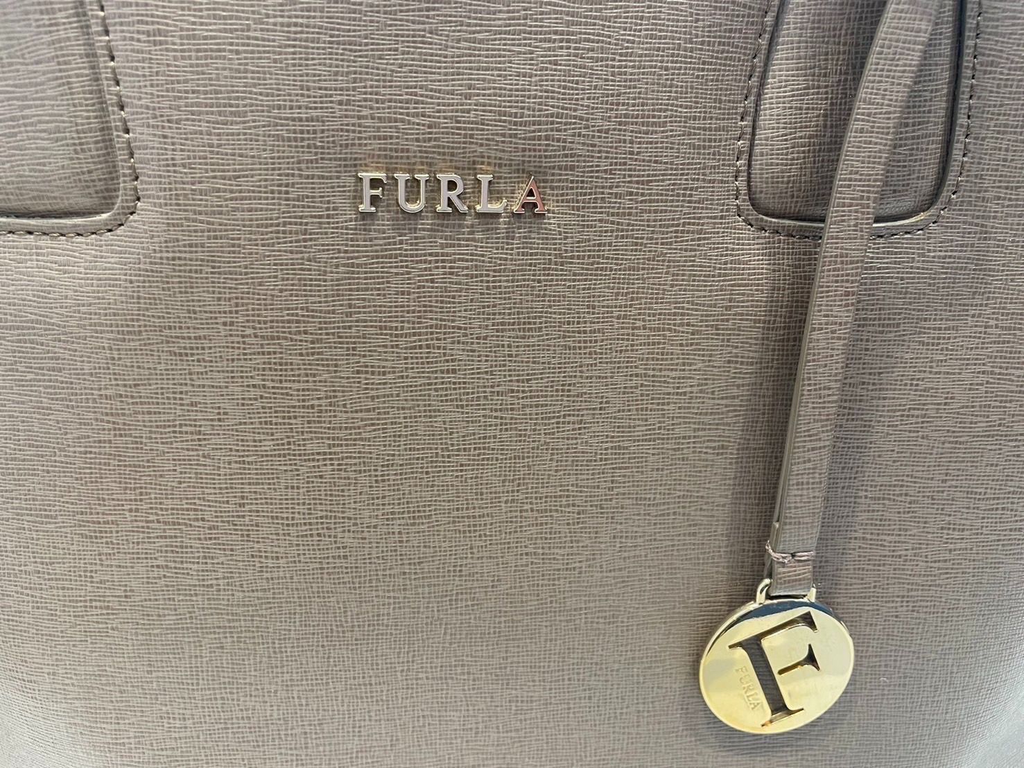 【中古品】FURLA トートバッグ PND2 828412 PVC 2WAY ブラウン