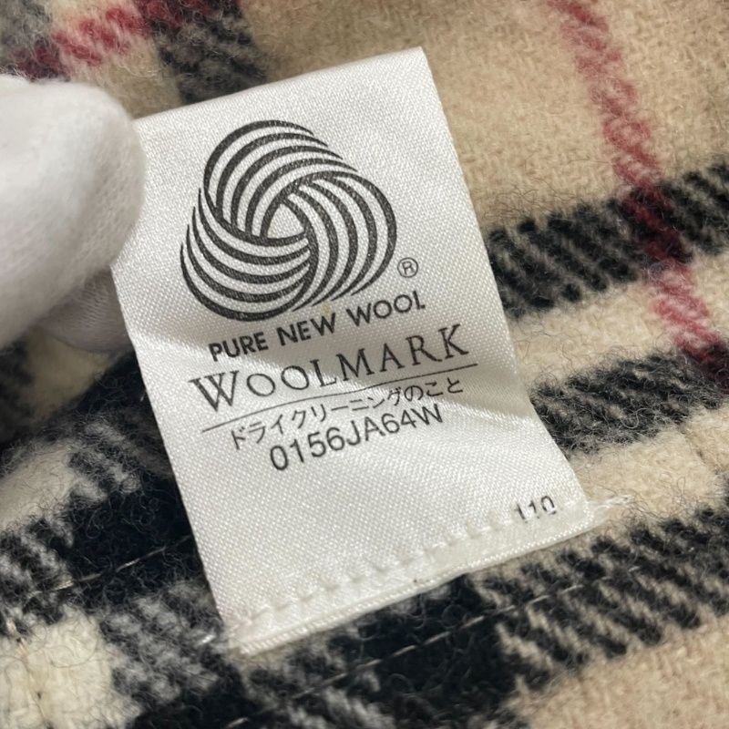 Burberrys チェック柄 大判マフラー ひざ掛け ウール100% 日本製 BURBERRY チェック柄 大判マフラー ひざ掛け ウール BURBERRY