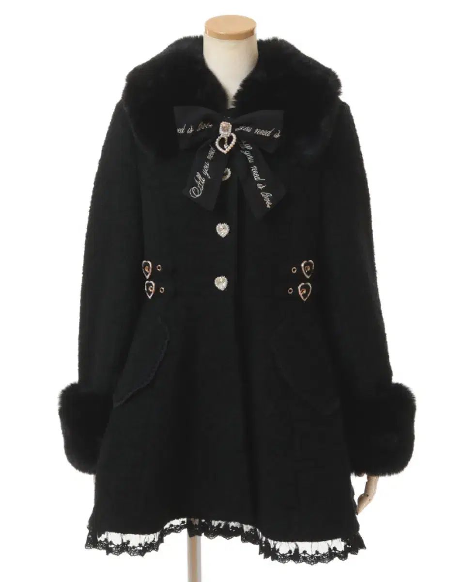 crewre クルーレ カスタムメルトンマキシコート black crewre カスタム