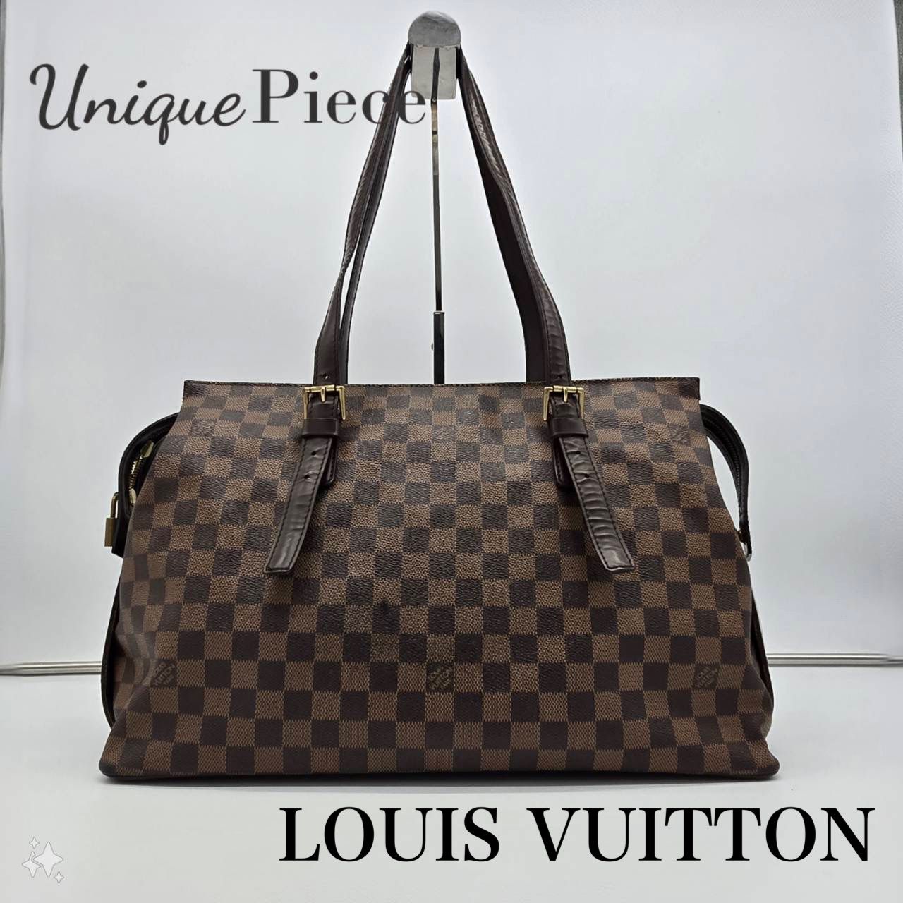 美品 ルイヴィトン ダミエ チェルシー N51119 TH0075 ショルダーバッグ  