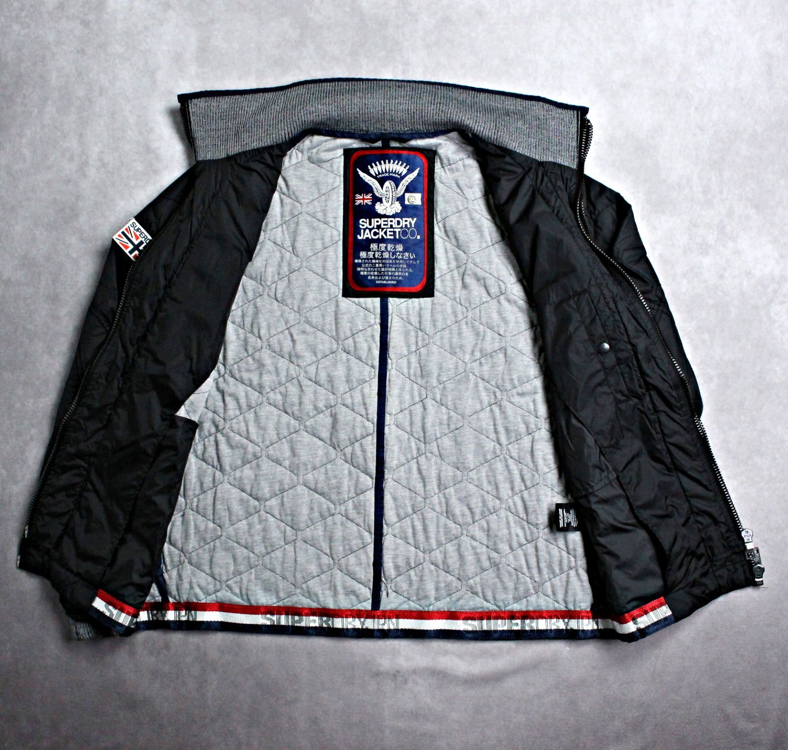 SUPER DRY 極度乾燥 中綿ナイロンジャケット