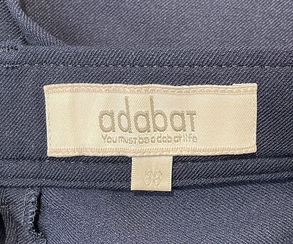 coco 未使用品 アダバット adabat レディース パンツ 36(S) ネイビー ストレッチ シンプル coco 未使用品 アダバット adabat レディース パンツ 36(S