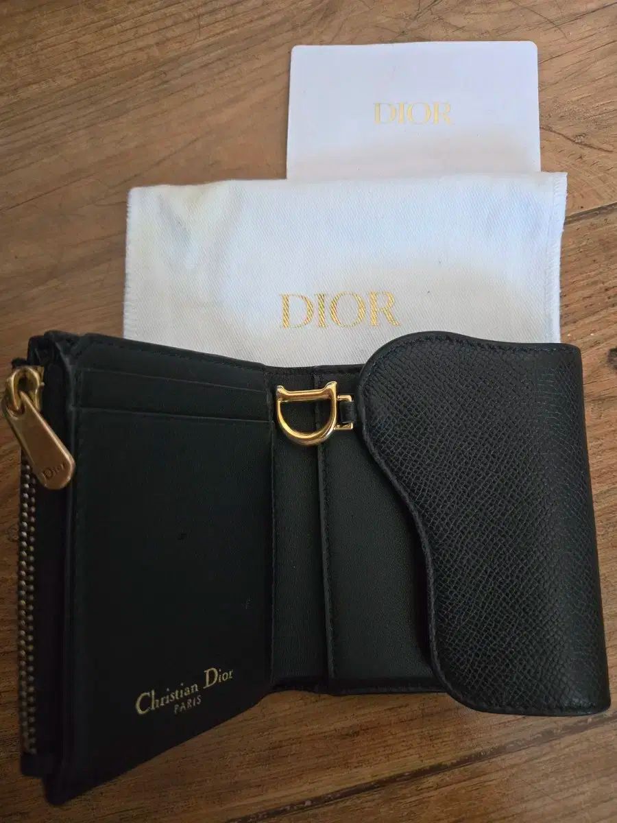 【Dior】サドル ロータスウォレット ディオールサドロータス二つ折り財布 ディオールサドル二つ折り