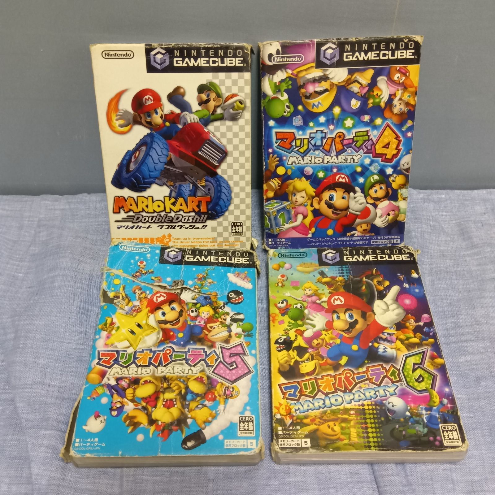 ゲームキューブソフト　マリオパーティー　ナルト等々　8本 9本セット Nintendo 任天度 ニンテンドー ゲームキューブ