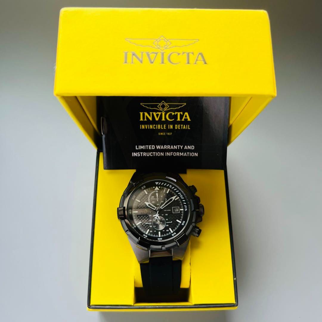 新品】INVICTA インビクタ ☆ アビエイター☆ブラック☆メンズ☆腕時計