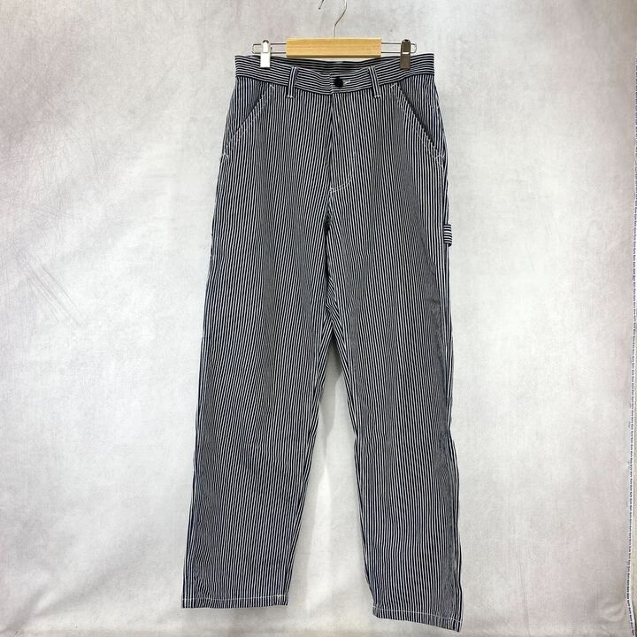 The Stylist Japan ザスタイリストジャパン ヒッコリー ペインター デニムパンツ ボトムス ストライプ S ネイビー ホワイト メンズ ファッション