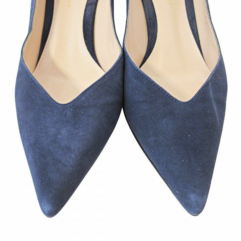 ジャンヴィトロッシ Gianvito Rossi スウェード パンプス ポイン