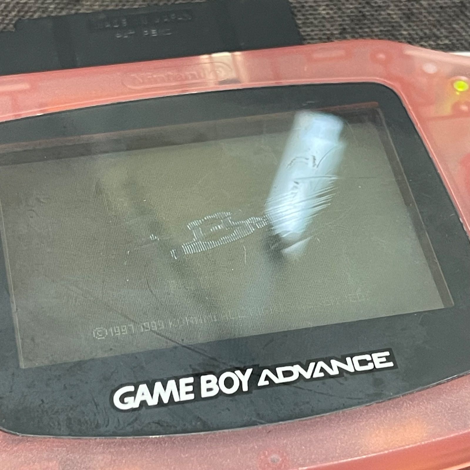 NPA】ジャンク GBA ゲームボーイアドバンス AGB-001 クリア
