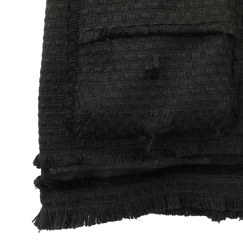 PRANK PROJECT / プランクプロジェクト | Damaged Fringe Tweed Gilet