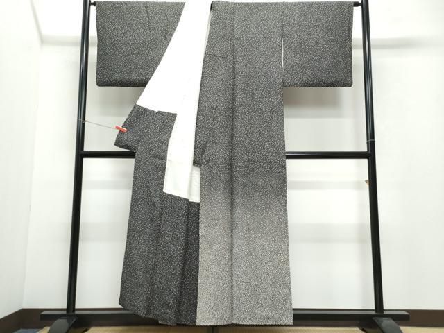 平和屋着物●訪問着　作家物　大小あられ　黒地　正絹　逸品　CAAW3838vf 平和屋着物○訪問着 作家物 大小あられ 黒地 正絹 逸品 CAAW3838vf 平和屋