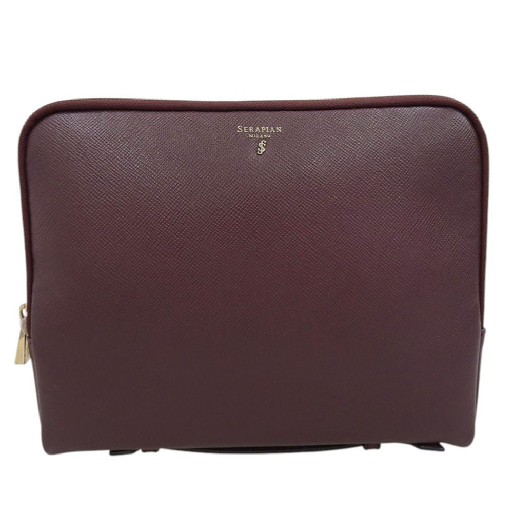 美品 セラピアン Serapian 現行販売商品 ファスナー開閉 レザー