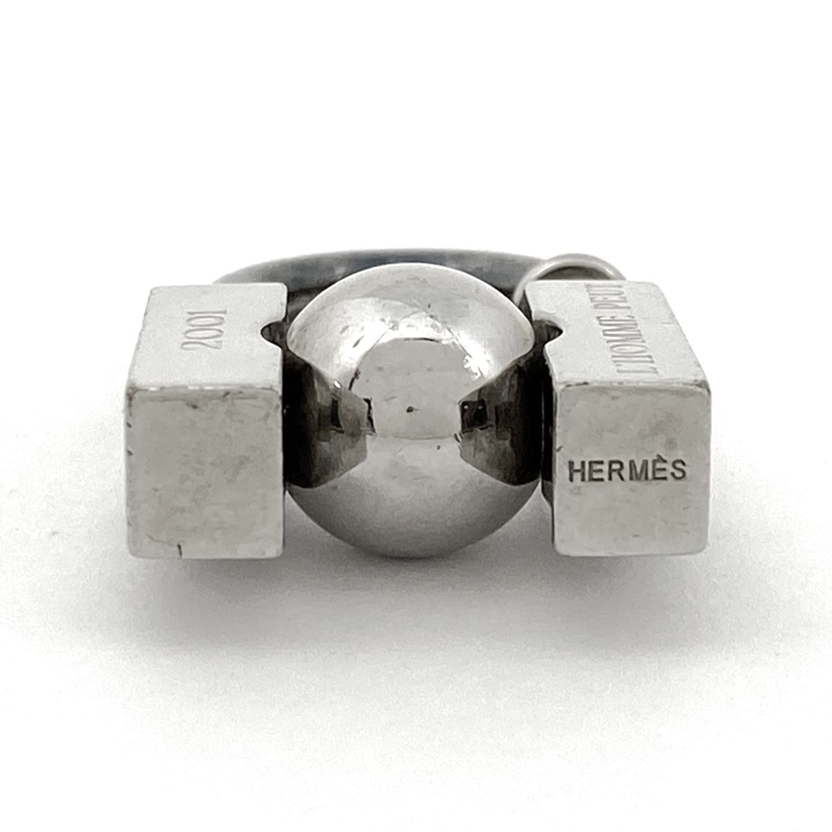 エルメス HERMES カデナ バッグチャーム 2001 地球 キーホルダー