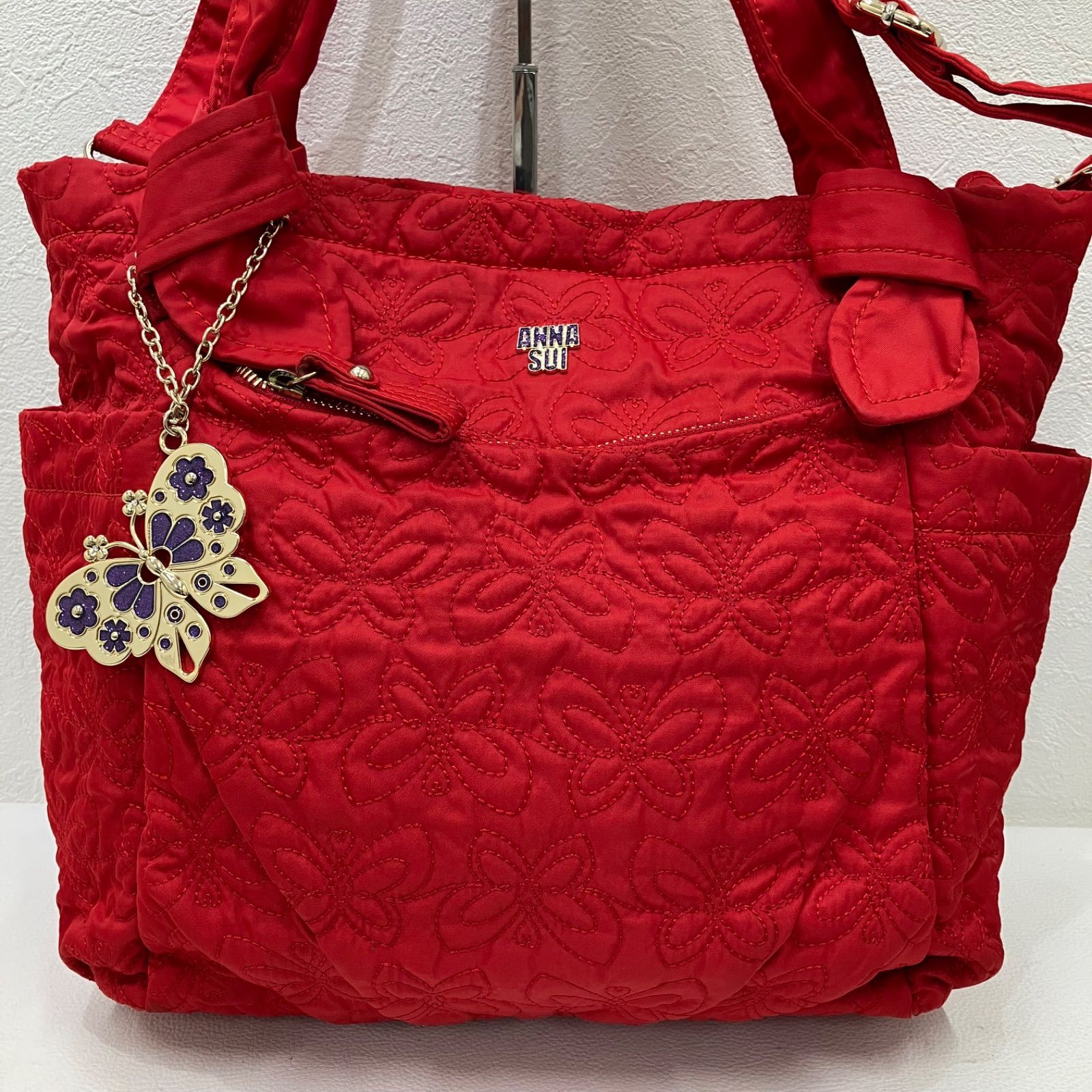 5300 ANNA SUI アナスイ 2WAY ショルダーバッグ トートバッグ 