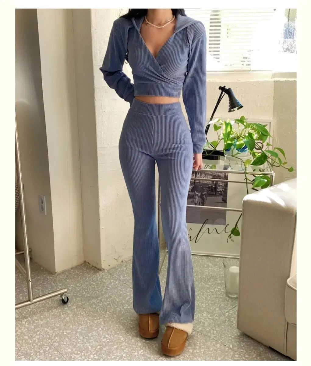 Cloudemotion クラウドイモション CLウール BAKE velour TOP PT ライトブルー トレーナー 服