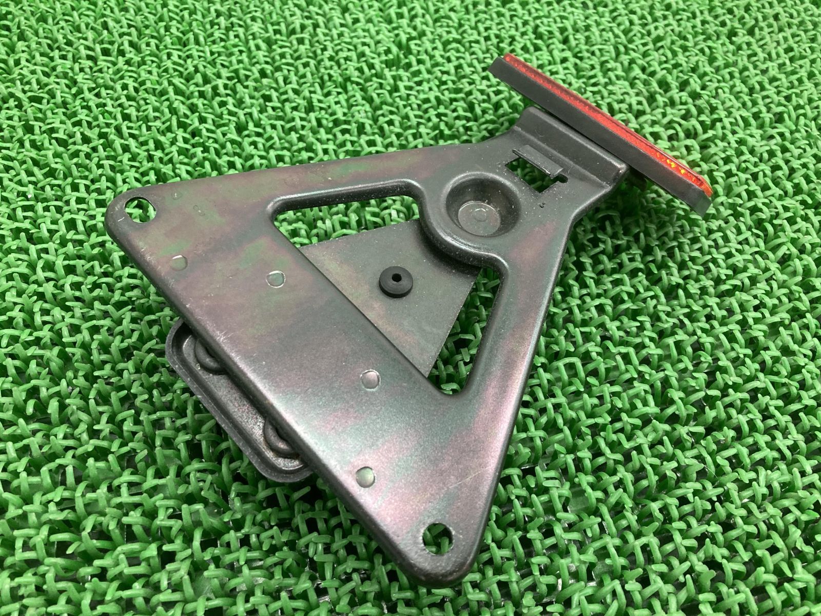 ナンバーステー ハーレー 純正 中古 バイク 部品 リフレクター ライセンスホルダー ブラケット コンディション良好 ソフテイル ダイナ