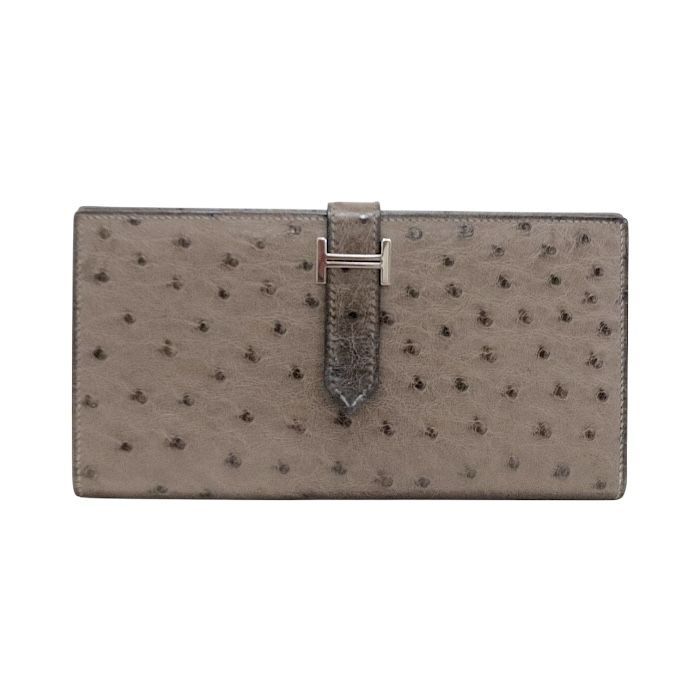 エルメス HERMES ベアン スフレ オーストリッチ (レザー