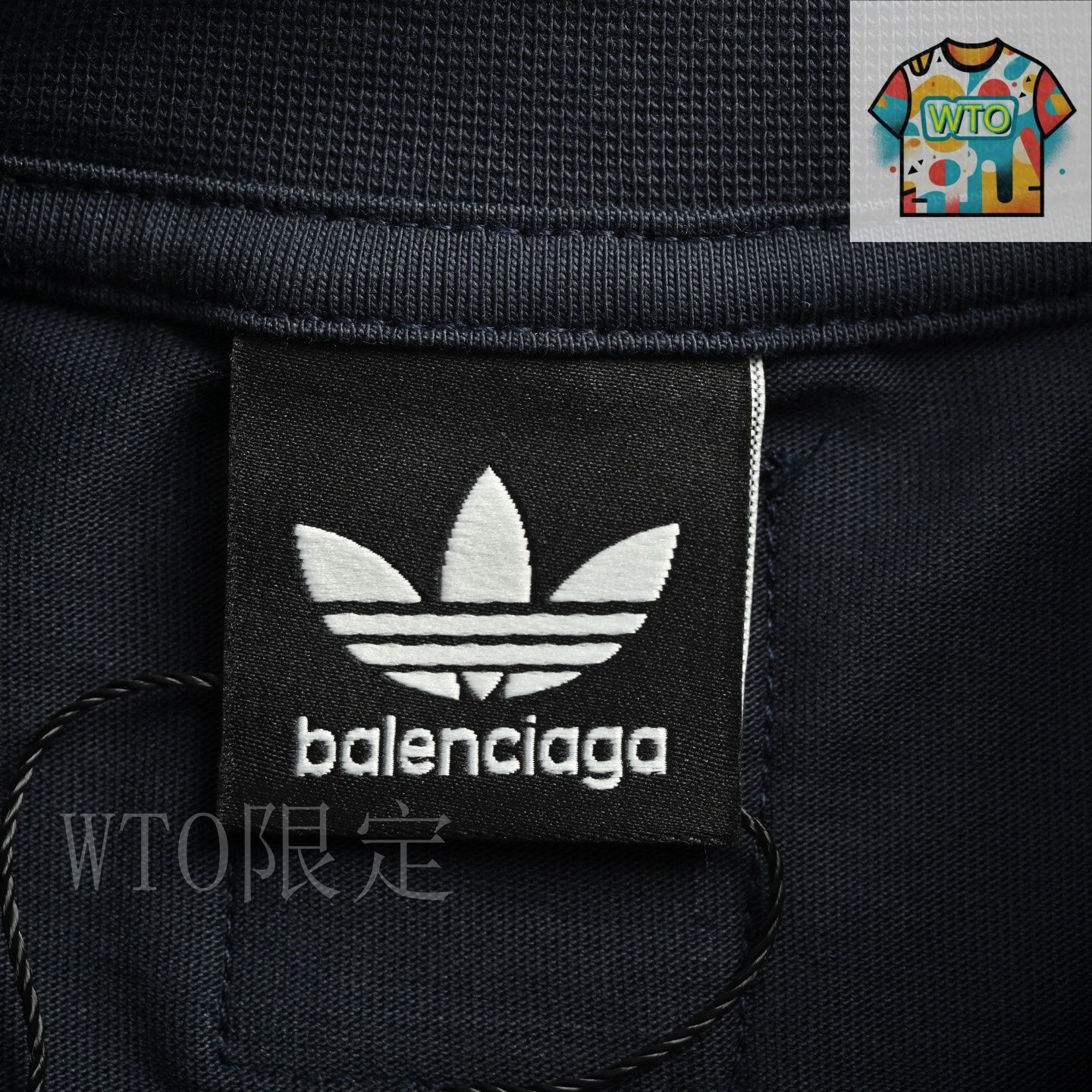 今日特価】Balenciaga & Adidas コラボ ミラーロゴ刺繍両面着用
