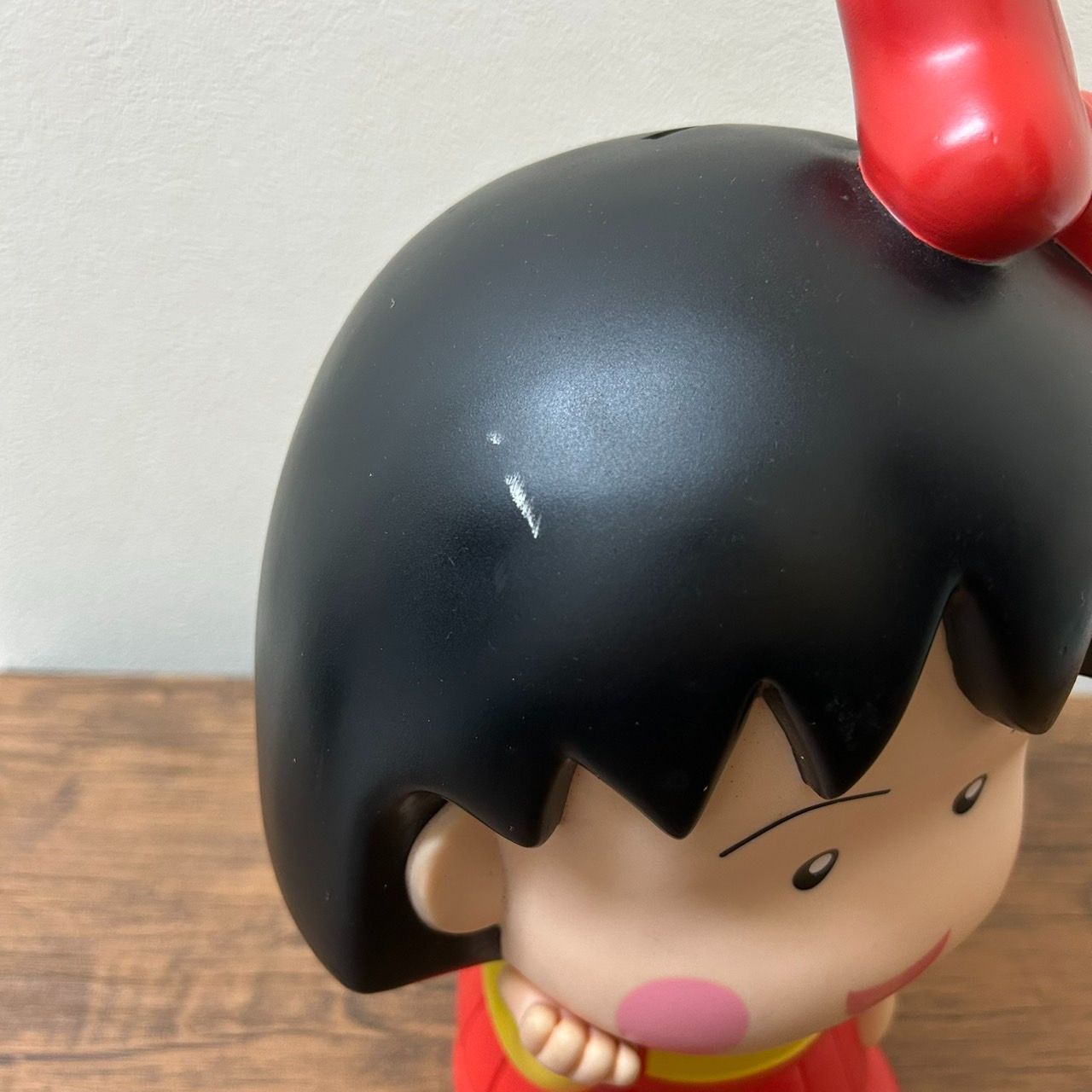 K》レア ちびまる子ちゃん 大型貯金箱 30cm ソフビ さくらももこ 90
