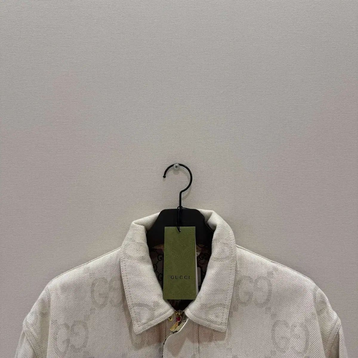 百貨店販売モデル 46 サイズ GUCCI グッチ GG ジャカード ロゴ デニム トラッカー ジャケット