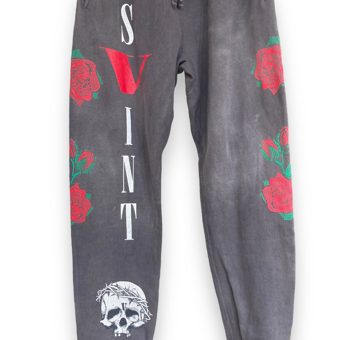 SAINT Mxxxxxx セント マイケル 22SS×VLONE SWEAT PANTS ロゴプリント ...