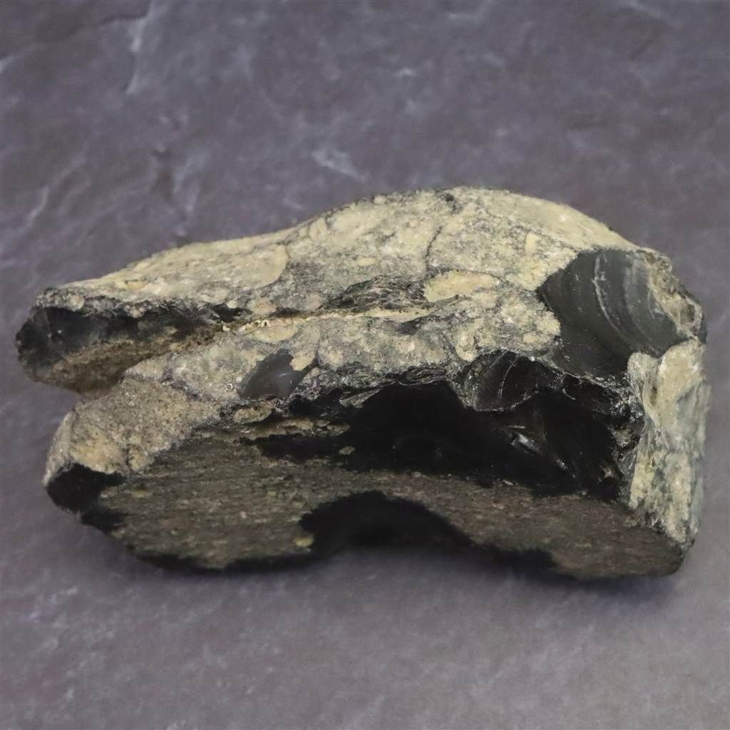 隠岐の島 黒曜石 原石 ディレクトリーカード付 149.2g 【榎本