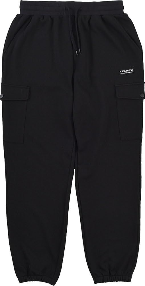 ブラック_3XL [ケルメ] スウェット ロングパンツ フラップポケスウェットパンツ ブラック