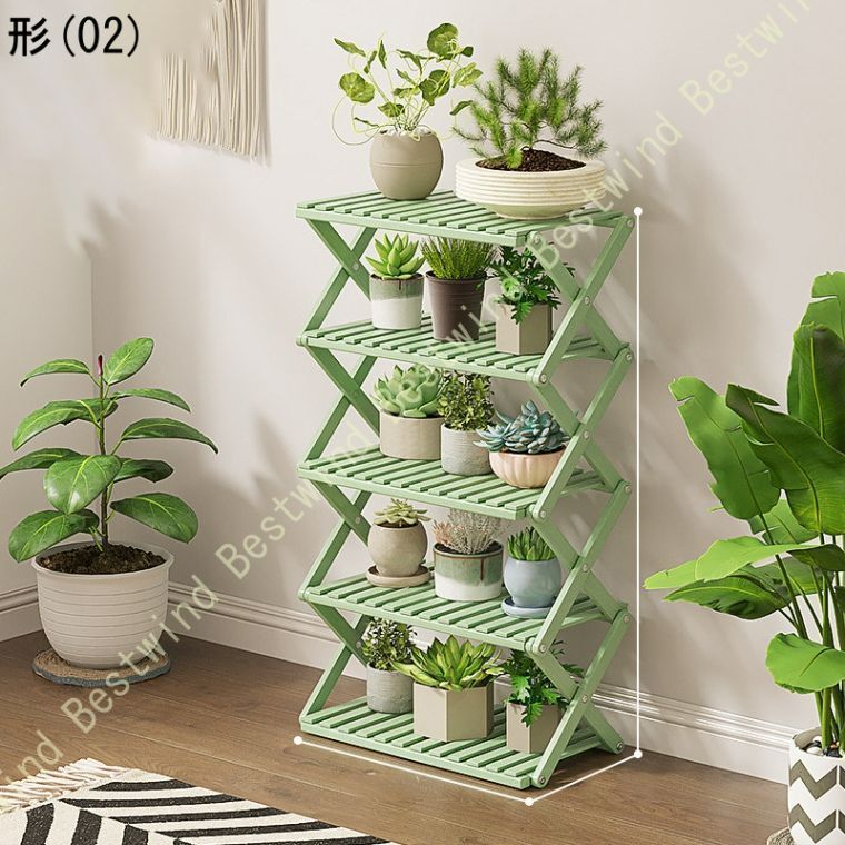 観葉植物　多肉植物　フラワースタンド　フラワーラック　ガーデニング　収納　棚 新品・未使用】新品フラワースタンド 木製 ガーデンラック 棚 鉢