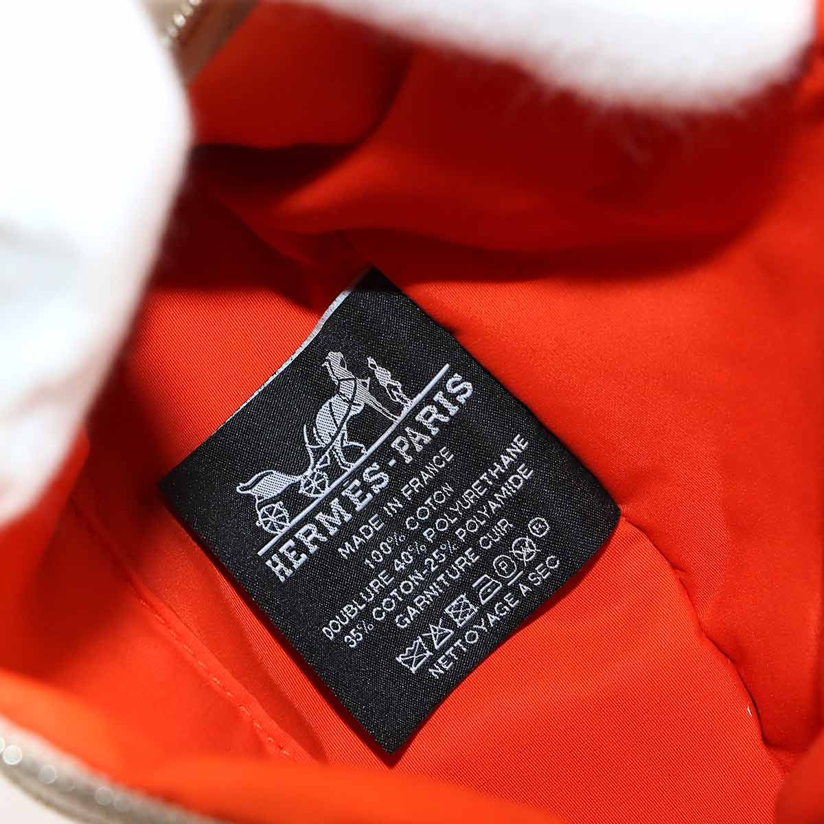 未使用 展示品 エルメス HERMES ボリード ポーチ ミニミニ コットン