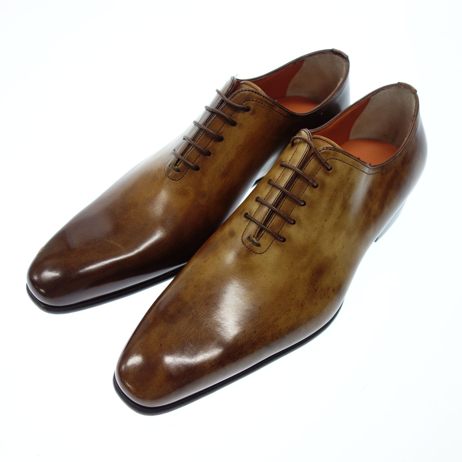 サントーニ レザーシューズ メンズ 7 茶 Santoni【AFC48】 - メルカリ