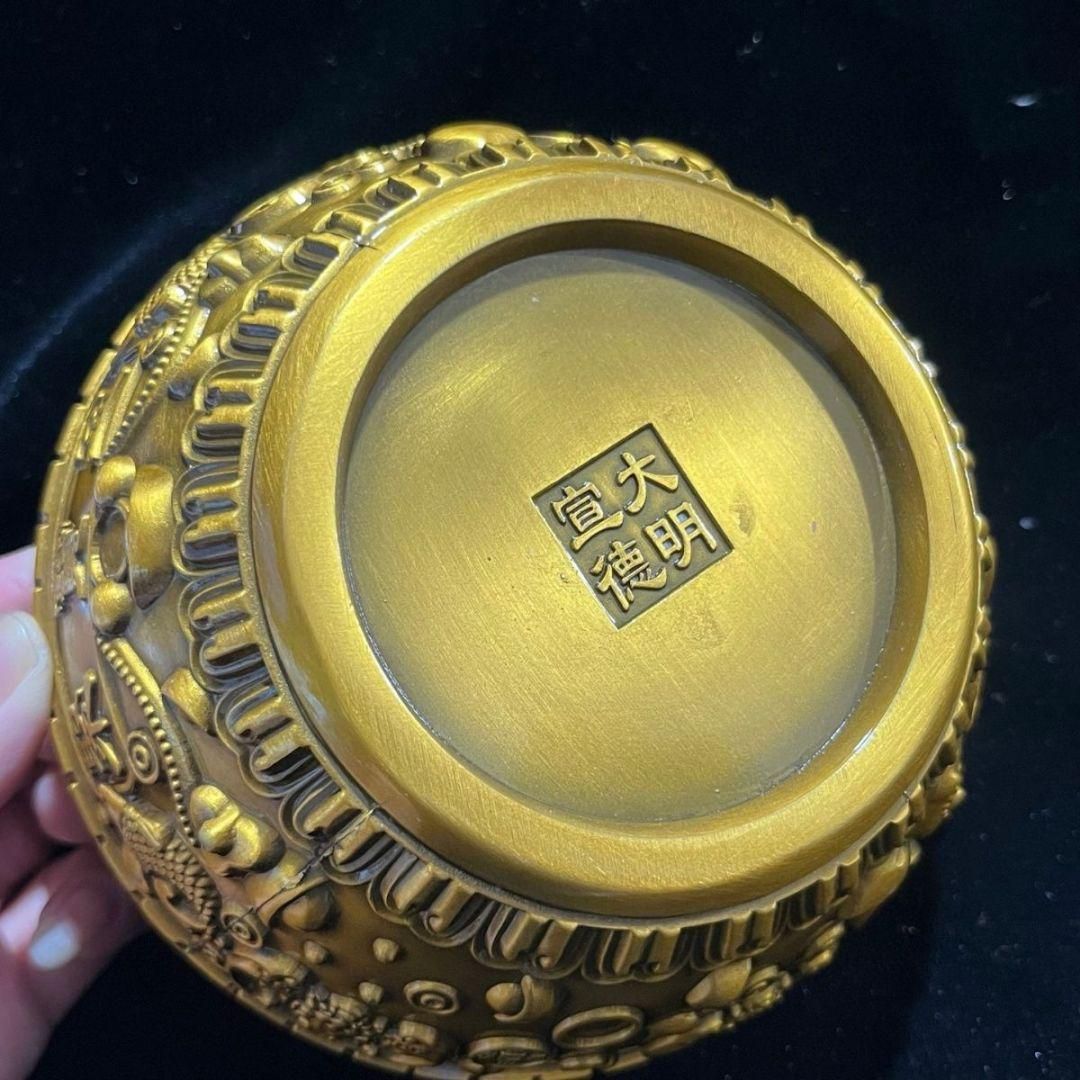 銅器 銭袋 聚宝盆 貯金箱 装飾品 工芸品 置物 銅器 銭袋 聚宝盆 貯金箱 装飾品 工芸品 置物