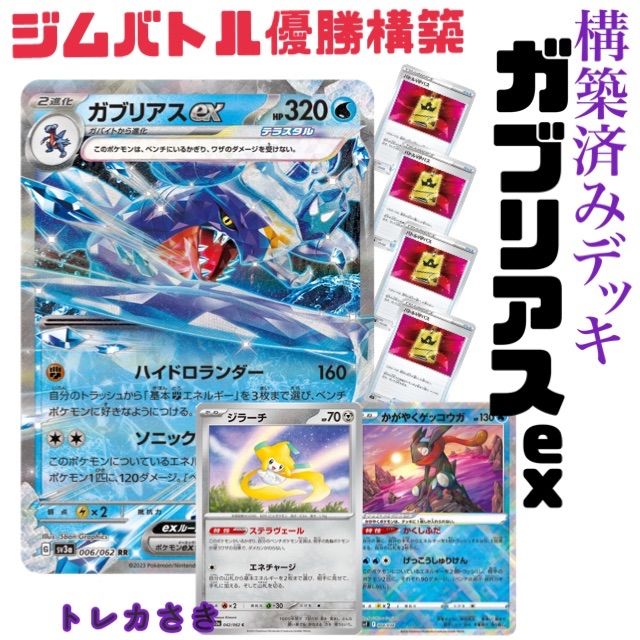 ガブリアスex ルカリオ ジムバトル優勝構築 ポケモンカード 構築済み