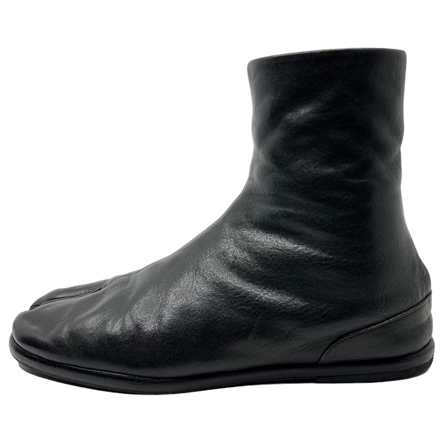 MAISON MARGIELA(メゾンマルジェラ) Flat ankle tabi boots フラット アンクル足袋 ブーツ 41(26~26.5cm)  ブラック タビ - メルカリ