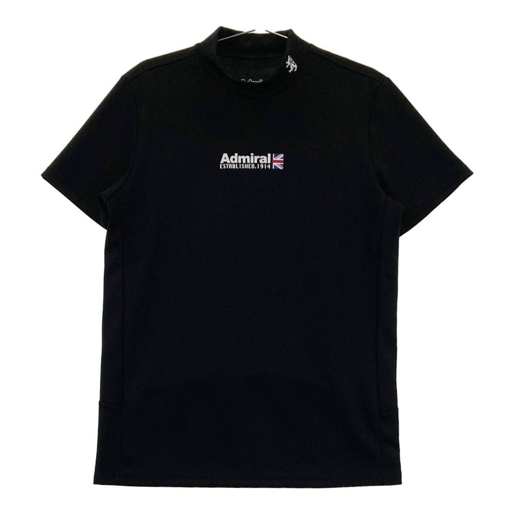 サイズ：M ADMIRAL アドミラル 2022年モデル ハイネック 半袖Tシャツ  ブラック系 [240101301380]# ゴルフウェア メンズ ストスト