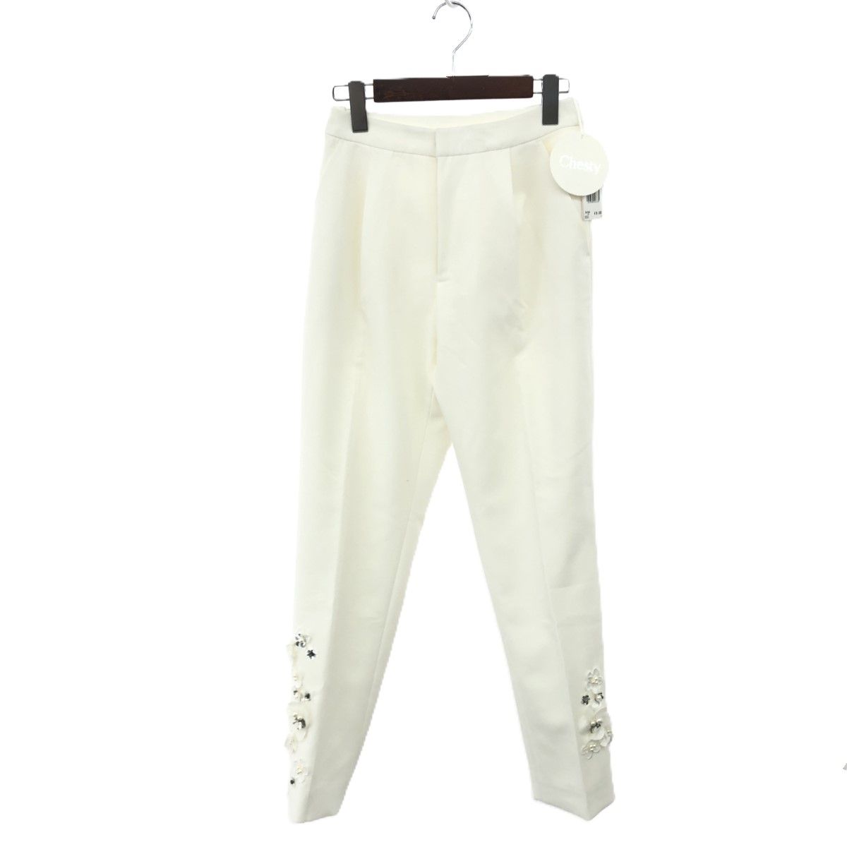 未使用品 Chesty チェスティ スパンコール ビジュー パール フラワー  