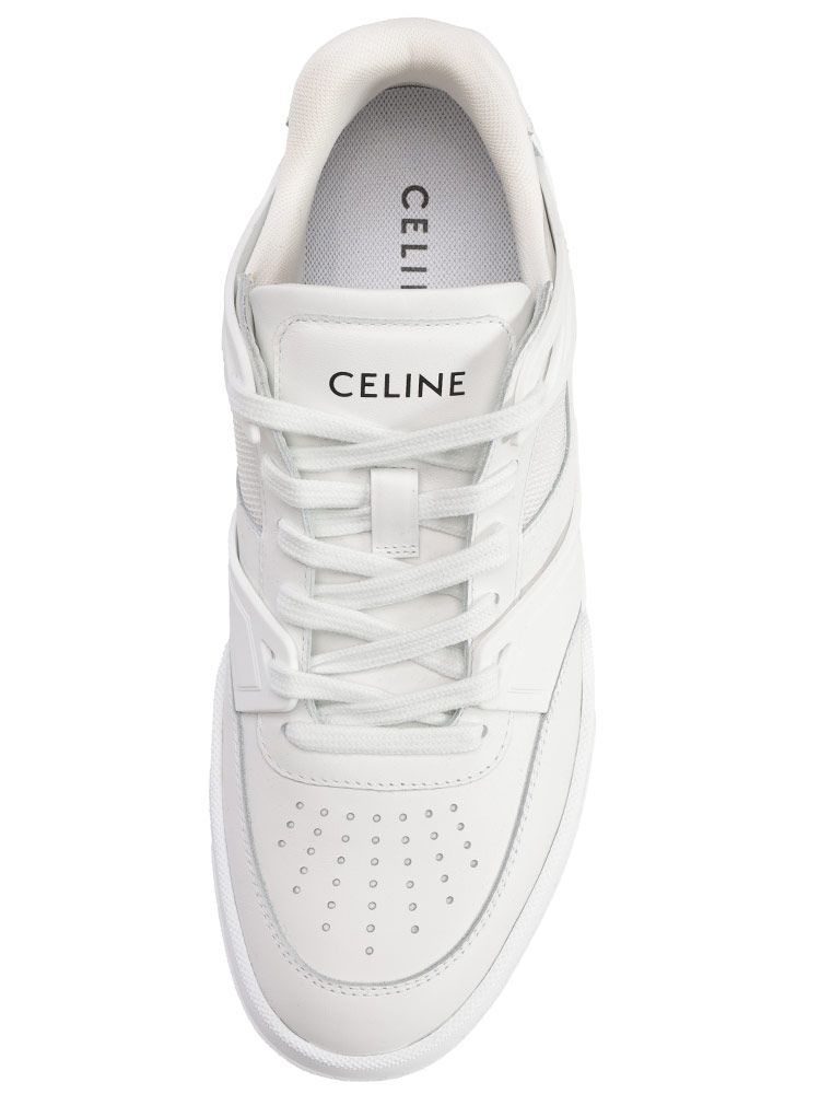 CELINE CT-09 カーフスキン＆メッシュ ロースニーカー CELINE CT-09 レースアップ ロースニーカー / カーフスキン