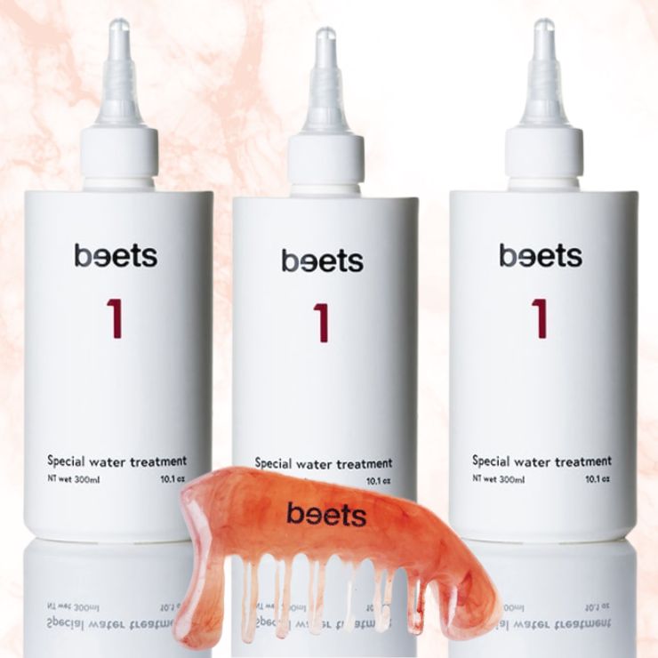 挑戦 beets 1 ウォータートリートメント 300ml×3本＋beetsカッサコーム付き サロン専売品