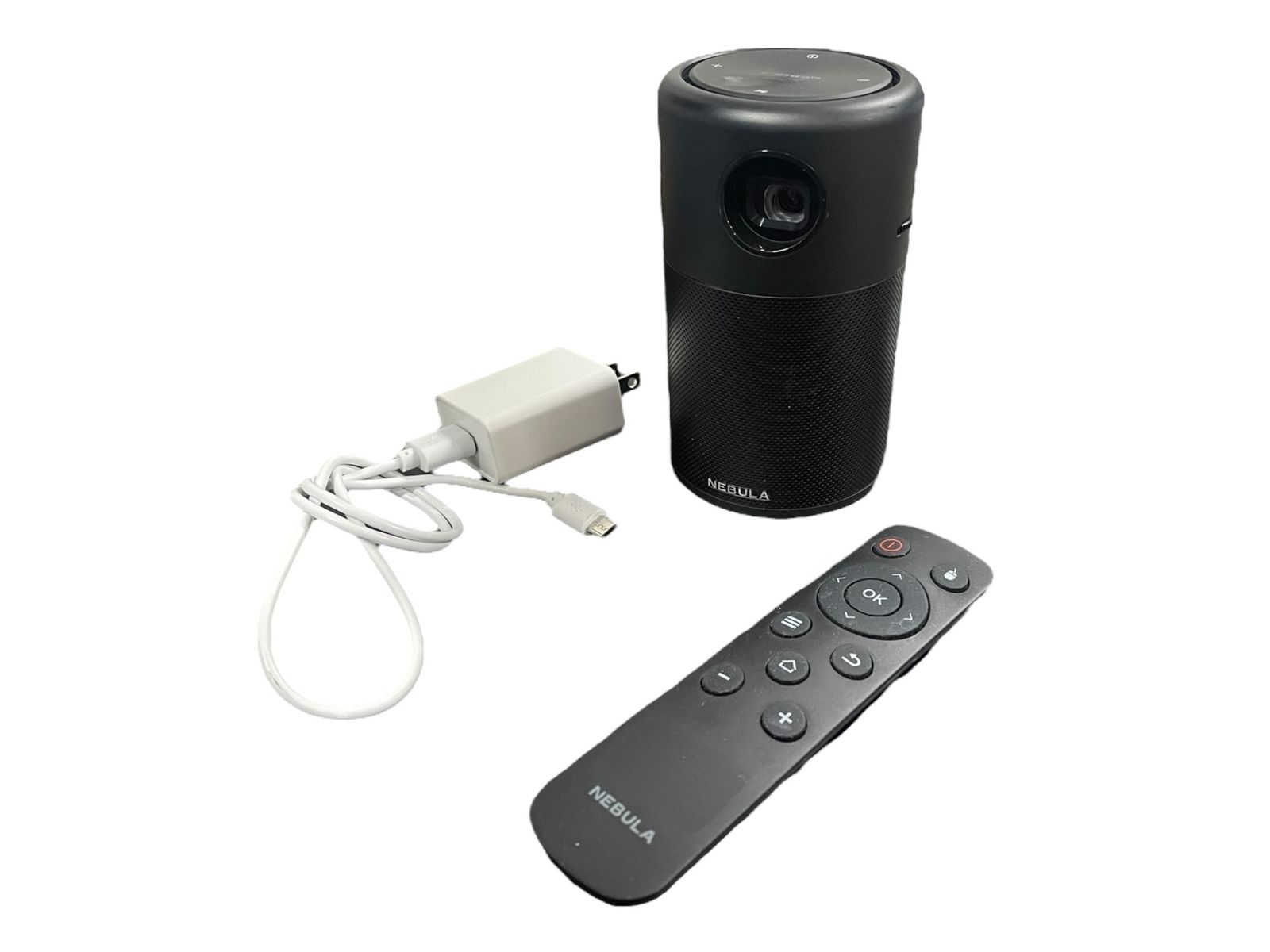 Nebula Capsule D4111 モバイルプロジェクター 本体 リモコン 充電ケーブル付属 動作 済み コンパクト 本体 家電