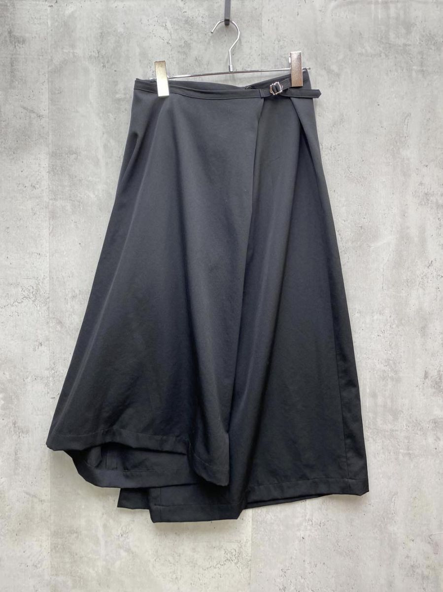 tricotCOMME des GARCONS トリココムデギャルソン TS-04027S ラップ スカート ボトムス sizeS|黒 ◎レディース