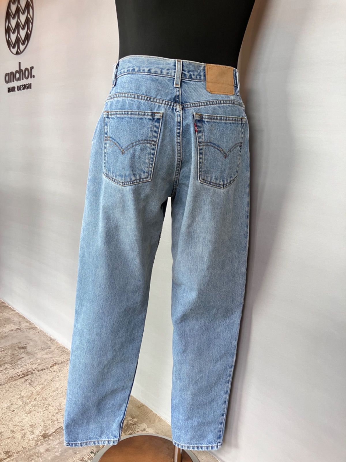 Levi's 90s メキシコ製 550 デニムパンツ ワイド 極太 90s メキシコ製 Levi\u0027sリーバイス 550 ブラック デニムパンツ W27 L28