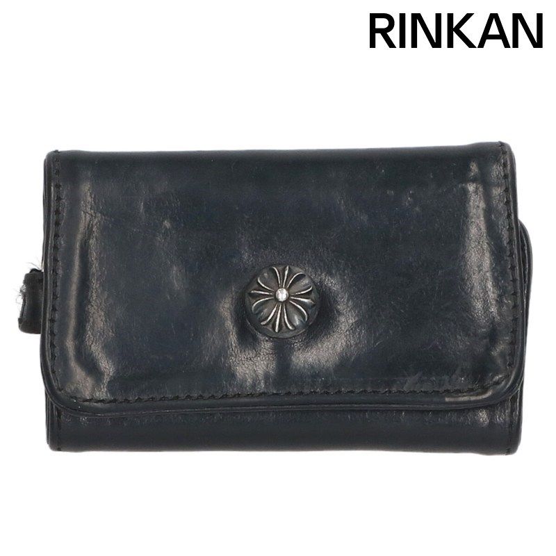 クロムハーツ KEY CASE/キーケース クロスボタンレザーキーケース  